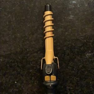 Jilbere gold and black spiral curling iron
